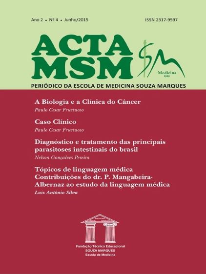 					Visualizar v. 2 n. 4 (2015): Acta MSM: Periódico da Escola de Medicina Souza Marques
				