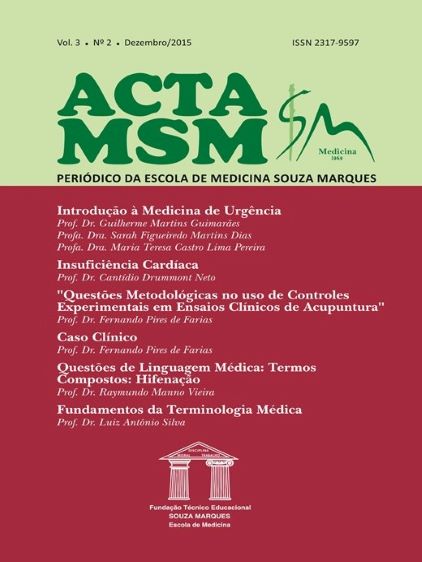 					Visualizar v. 3 n. 2 (2015): Acta MSM: Periódico da Escola de Medicina Souza Marques
				