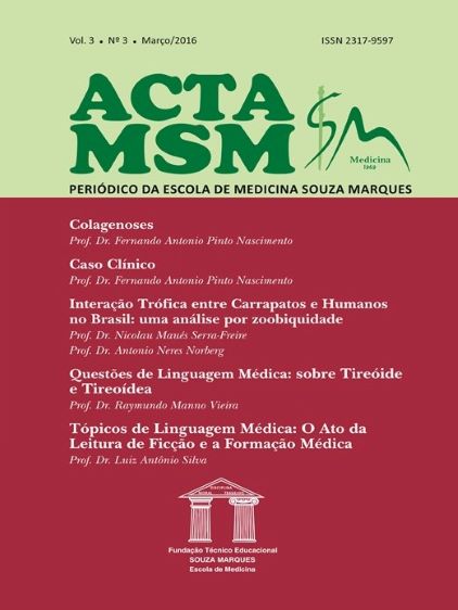 					Visualizar v. 3 n. 3 (2016): Acta MSM: Periódico da Escola de Medicina Souza Marques
				