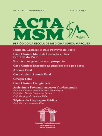 					Visualizar v. 5 n. 2 (2017): Acta MSM: Periódico da Escola de Medicina Souza Marques
				