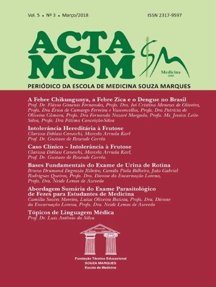 					Visualizar v. 5 n. 3 (2018): Acta MSM: Periódico da Escola de Medicina Souza Marques
				