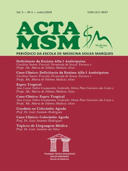 					Visualizar v. 5 n. 4 (2018): Acta MSM: Periódico da Escola de Medicina Souza Marques
				
