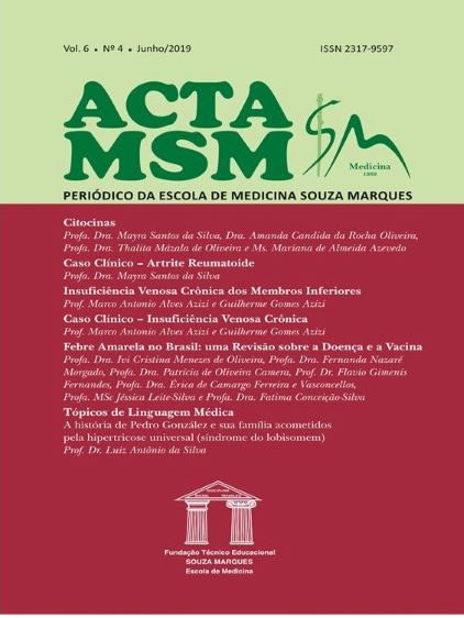 					Visualizar v. 6 n. 4 (2019): Acta MSM: Periódico da Escola de Medicina Souza Marques
				