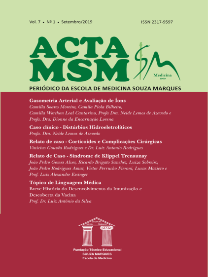 					Visualizar v. 7 n. 1 (2019): Acta MSM: Periódico da Escola de Medicina Souza Marques
				