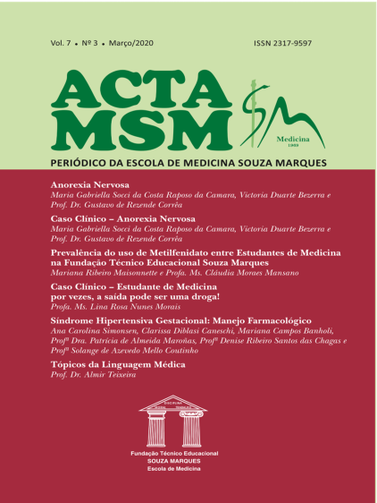 					Visualizar v. 7 n. 3 (2020): Acta MSM: Periódico da Escola de Medicina Souza Marques
				